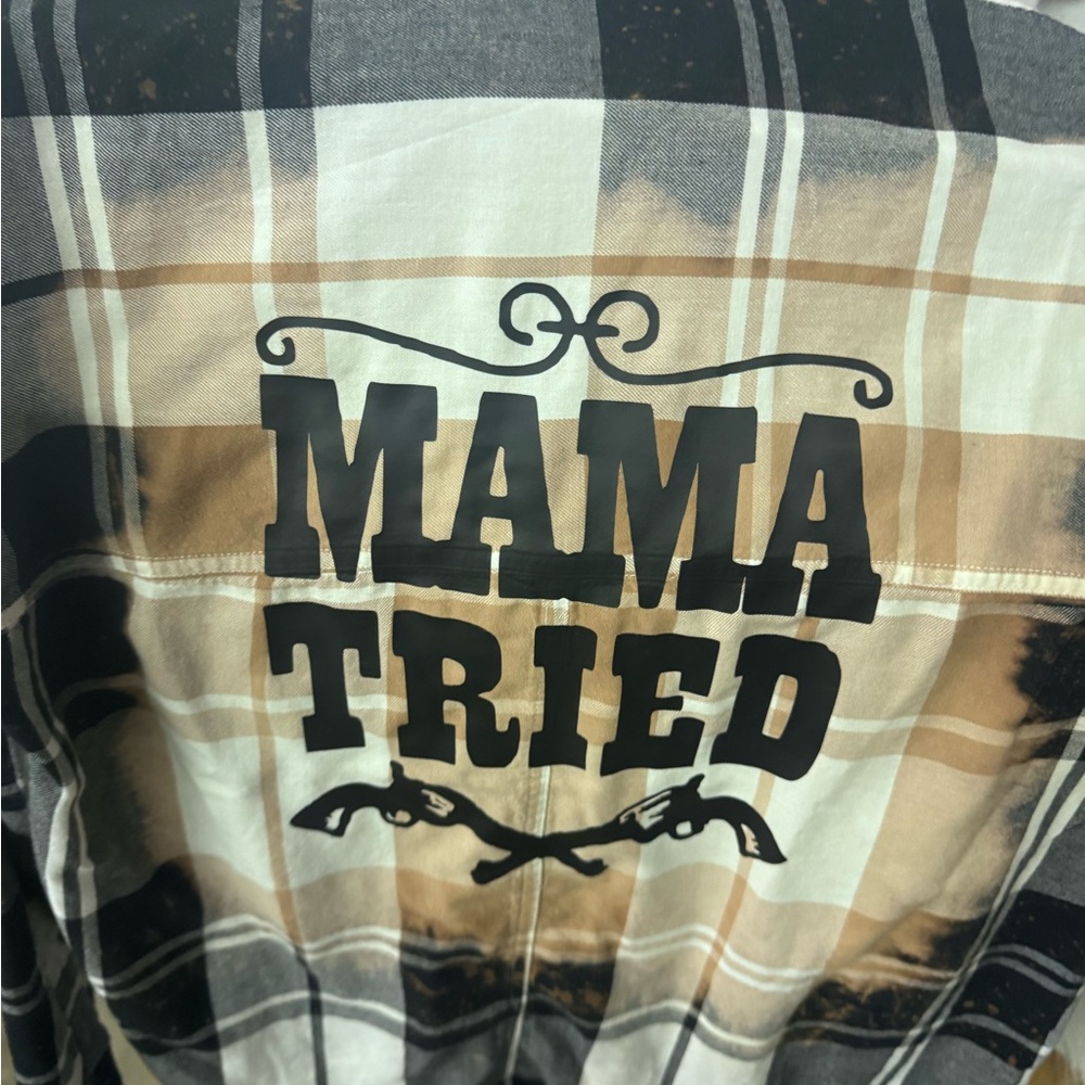 Old Navy Black and White Boyfriend Shirt